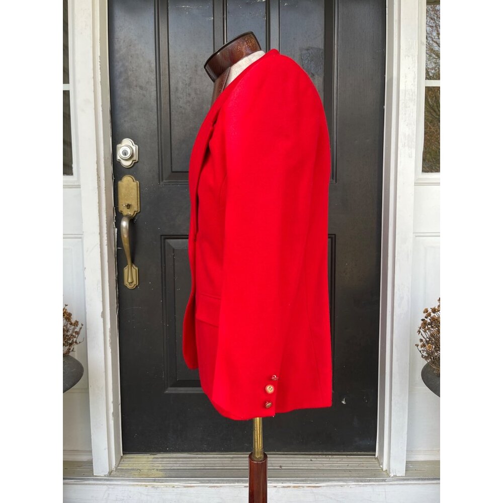 Pendleton Womens Classic Solid Red Blazer Jacket … - image 4